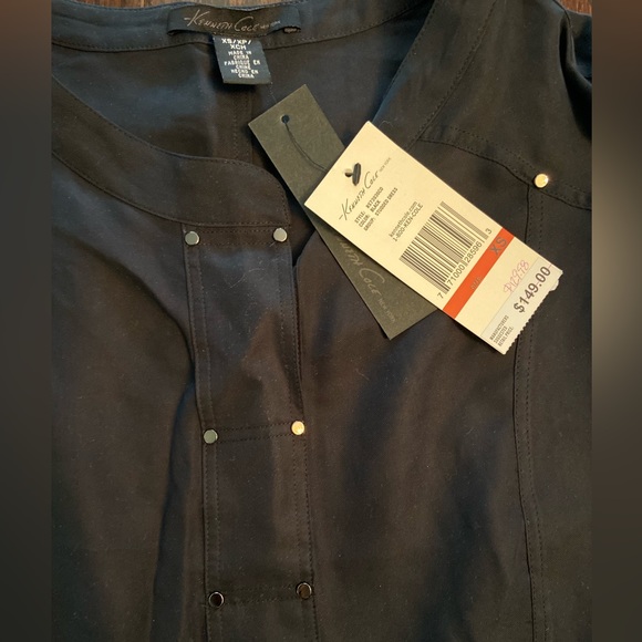 Kenneth Cole Black Studded Dress - Size XS - Picture 3 of 3